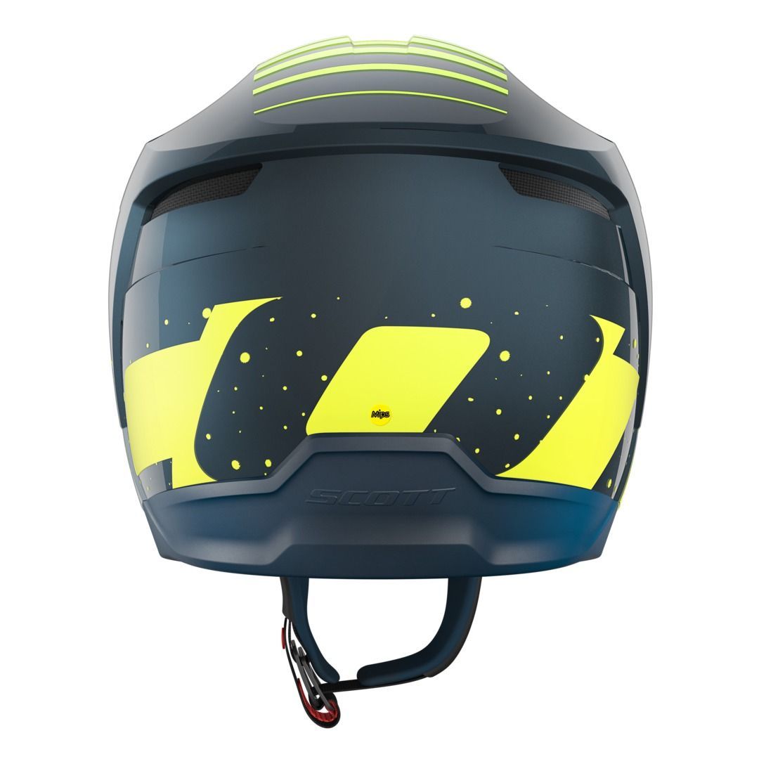 SCOTT 350 Evo Plus Team ECE Helmet Deep Blue/Yellow